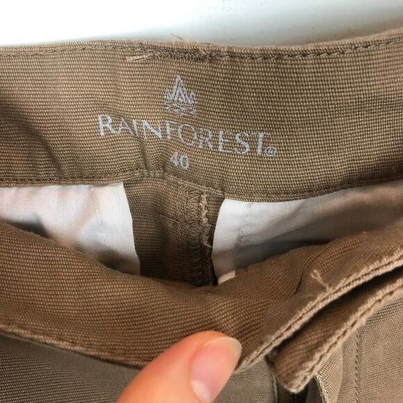 Rainforest Brown Tan Pocket Cargo Shorts Men's Size 40 - Picture 4 of 5